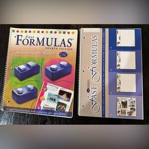 Creative Memories Lot of 2 Fast Formula for Scrapbooking Layout Pages Books